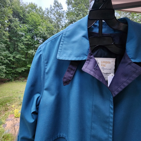 London Fog Vintage Maincoat Teal Size 10 - Picture 10 of 10